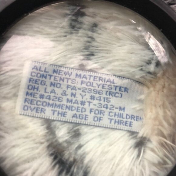 RARE BJ Toys Snow Leopard Purse Shoulder & Hand Straps Zippered Pocket 4" Deep - Picture 11 of 11